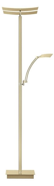 HELL LED stojacia lampa Andy, krémová, výška 185 cm, kovová, 3-pl., Krémová / jantárovo žltá, Obývacia izba / jedáleň, kov, Moderný, Zemné bodové svetlo