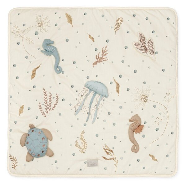 Svetložltá detská hracia podložka 80x80 cm Sea Garden – Cam Cam Copenhagen