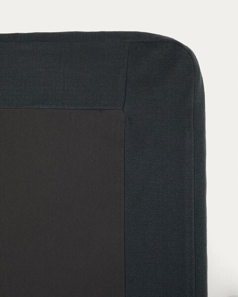 Antracitová čalúnená jednolôžková posteľ 90x200 cm Jaira – Kave Home