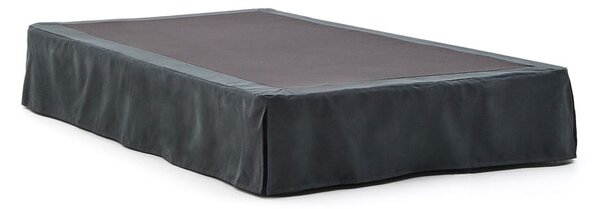 Antracitová čalúnená jednolôžková posteľ 90x200 cm Jaira – Kave Home