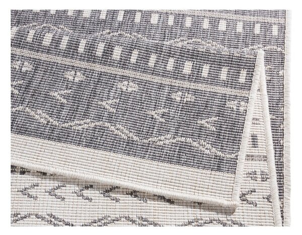 Sivo-krémový vonkajší koberec NORTHRUGS Kuba, 250 x 80 cm