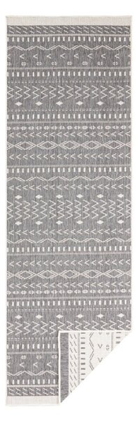 Sivo-krémový vonkajší koberec NORTHRUGS Kuba, 250 x 80 cm