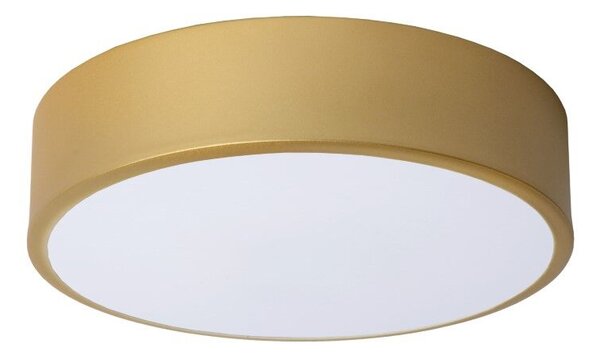 LUCIDE 79185/20/02 UNAR stropné svietidlo D200mm LED 12W/580lm 2700K mosadzná, opálová, switchdimmer