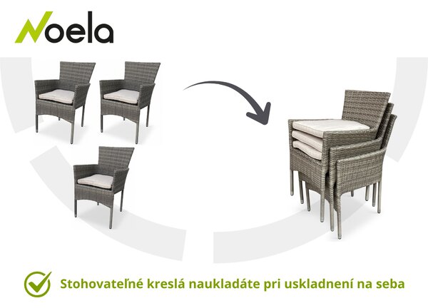 Noela Záhradné ratanové kreslo Bali PREMIUM