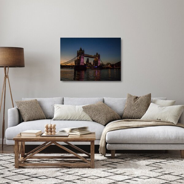 Sklenený obraz - Tower bridge (70x50 cm)