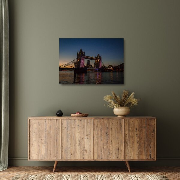 Sklenený obraz - Tower bridge (70x50 cm)