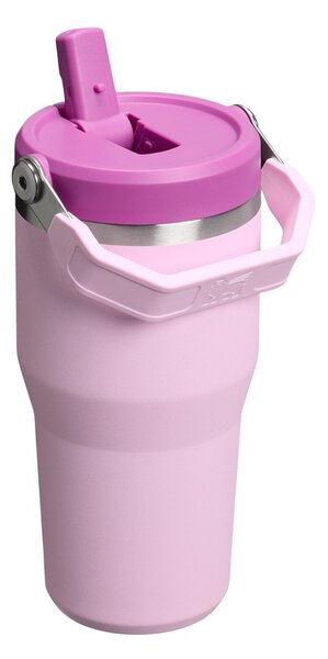 Ružová termoska z nehrdzavejúcej ocele 600 ml IceFlow™ Flip Straw 2.0 Cherry Blossom – Stanley