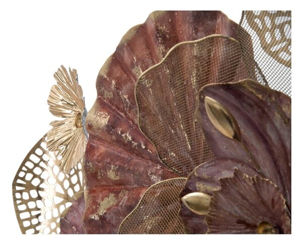 Kovová závesná dekorácia Mauro Ferretti Flowery, 118 x 58 cm