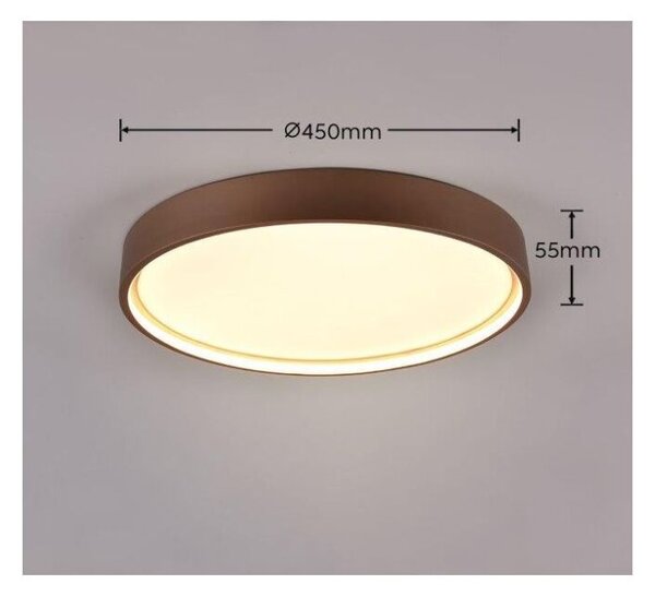 TRIO 641310265 DOHA stropné svietidloSMD LED D450mm 29W/3260lm 2300+3000+4000K kávová