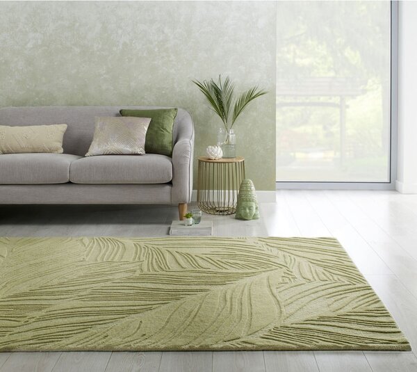 Zelený vlnený koberec 200x290 cm Lino Leaf - Flair Rugs