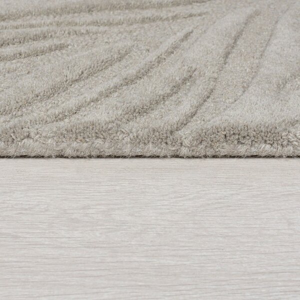 Svetlosivý vlnený koberec 200x290 cm Lino Leaf – Flair Rugs