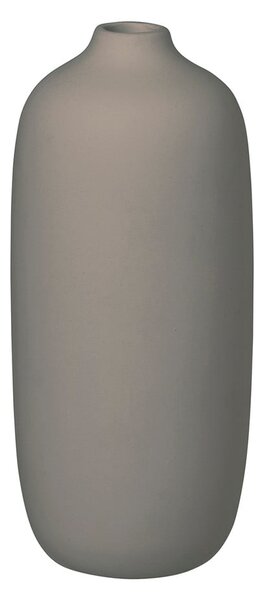 Sivá keramická váza Blomus Ceola, výška 18 cm