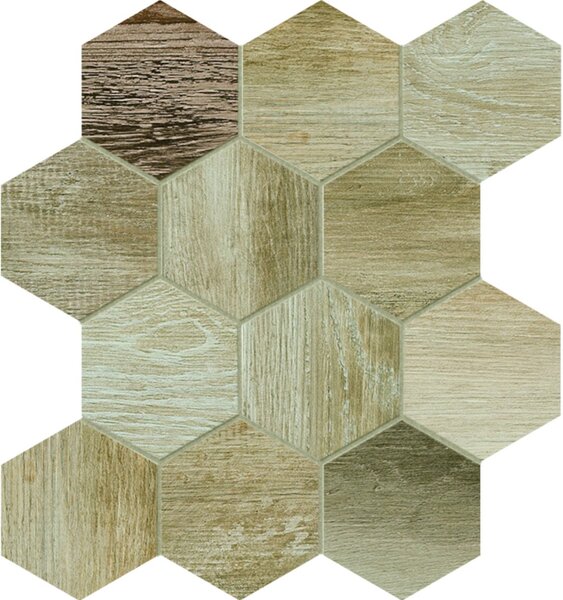 Dlažba Dom Barn Wood beige 35x37,5 cm mat DBWEM20