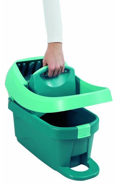 Vedro PROFI s nášľapným žmýkacím systémom a integrovanými kolieskami LEIFHEIT 55076
