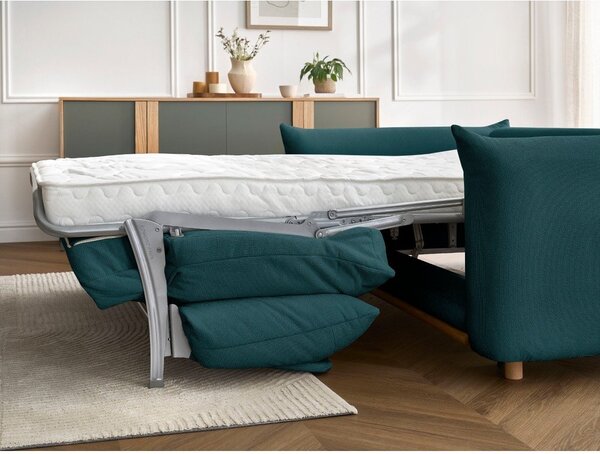 Modrá rozkladacia pohovka 214 cm Ernest – Bobochic Paris
