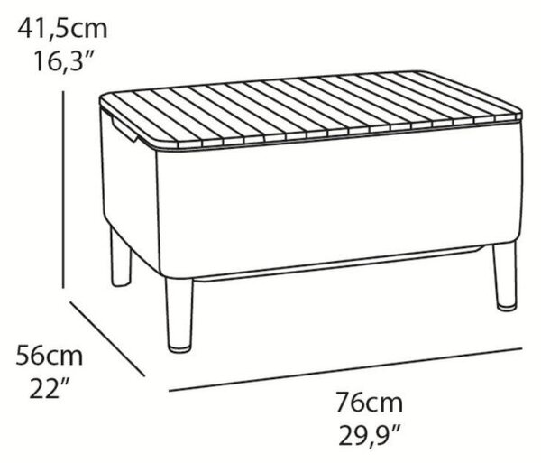 Salemo 3 seater Súprava záhradného nábytku, grafit KETER 236634