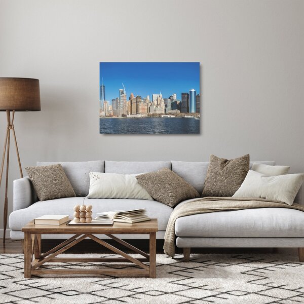 Sklenený obraz - Manhattan v New Yorku (70x50 cm)