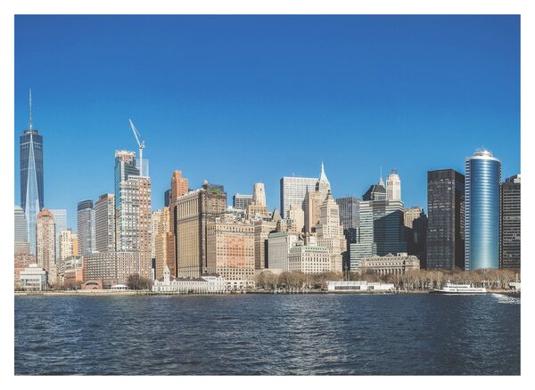 Sklenený obraz - Manhattan v New Yorku (70x50 cm)