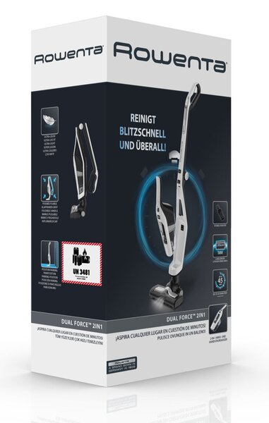 Dual Force 2v1 Tyčový vysávač - biely ROWENTA RH6737WH