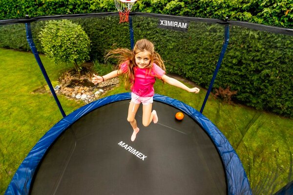 Standard Trampolína ø 244 cm + ochranná sieť + schodíky MARIMEX 19000080