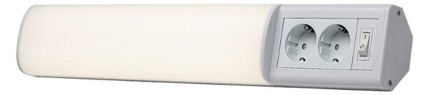 RABALUX 78064 Bath2 svietidlo pod kuchynskú linku s vypínačom a zásuvkami LED 10W/940lm 4000K biela, š500mm