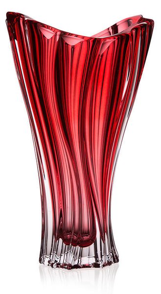 Bohemia Crystal Váza Plantica 8KG970/72T62/320mm - červená