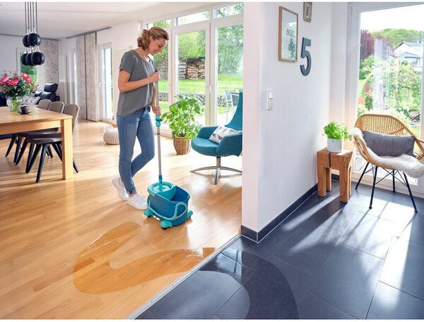 CLEAN TWIST Disc Mop Ergo Mobile Upratovacia sada s náhradnou hlavicou LEIFHEIT 52102+52104