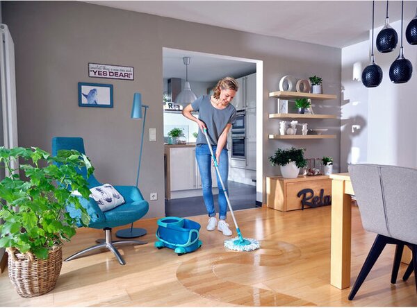 CLEAN TWIST Disc Mop Ergo Mobile Upratovacia sada s náhradnou hlavicou LEIFHEIT 52102+52104