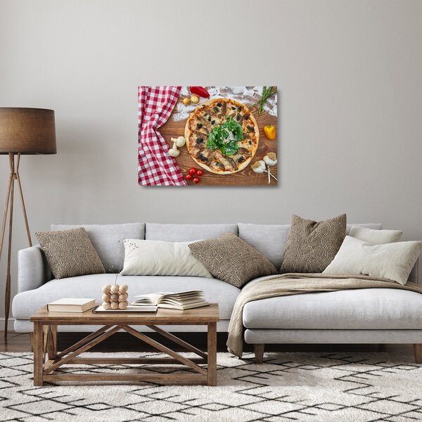 Sklenený obraz pizze (70x50 cm)