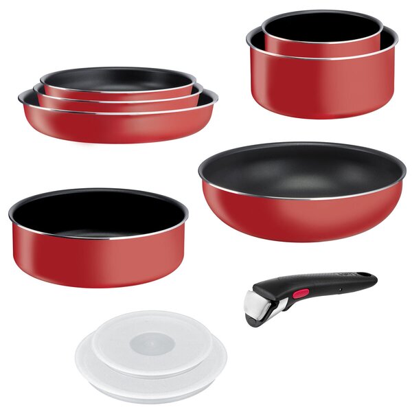Ingenio Easy Cook & Clean Sada riadu, 10 ks, červená TEFAL L1529402