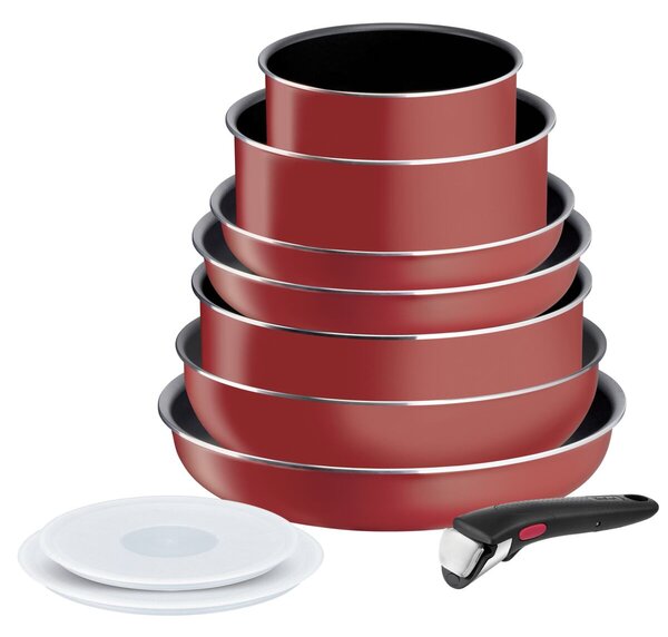 Ingenio Easy Cook & Clean Sada riadu, 10 ks, červená TEFAL L1529402