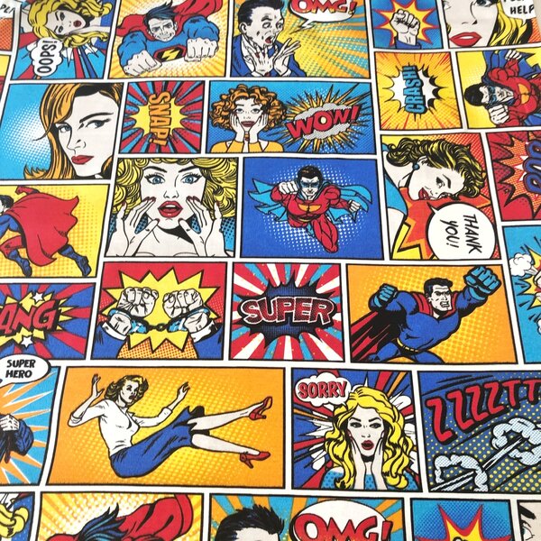 Komix superman dekoračná látka