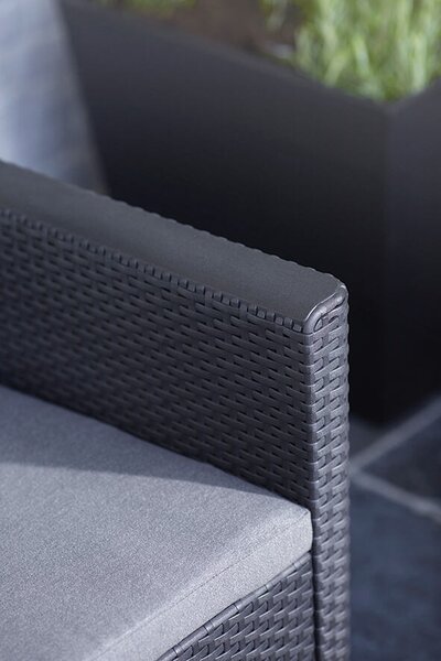 Claire 2 Seaters sofa, grafit KETER 252689