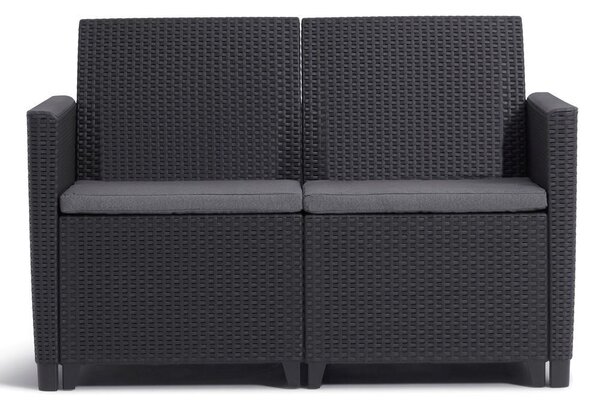 Claire 2 Seaters sofa, grafit KETER 252689