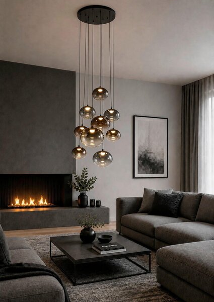 ZÁVESNÉ LED SVIETIDLO, 65/300/65 cm - Interiérové svietidlá
