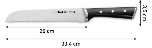 ICE FORCE nerezový nôž na chlieb 20 cm TEFAL K2320414