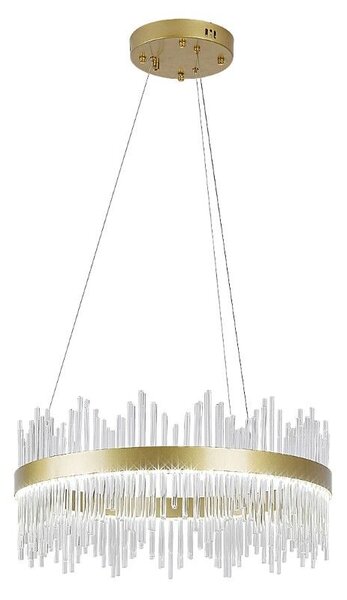 RABALUX 72227 Mabel závesné svietidlo D580mm LED 36W/2480lm 3000+4000+6000K zlatá, priehľadná