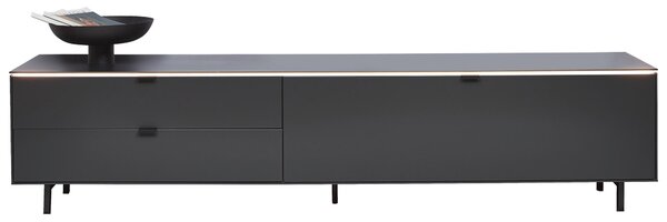 NÍZKA KOMODA, antracitová, 216,8/50,1/46 cm Dieter Knoll - TV nábytok
