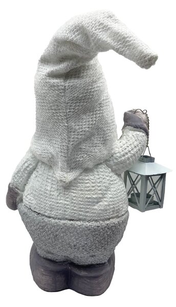 Leprechaun s lampášom biely 40 cm Prodex A00473_B