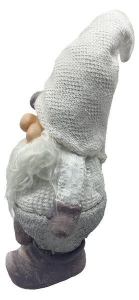 Leprechaun s lampášom biely 40 cm Prodex A00473_B