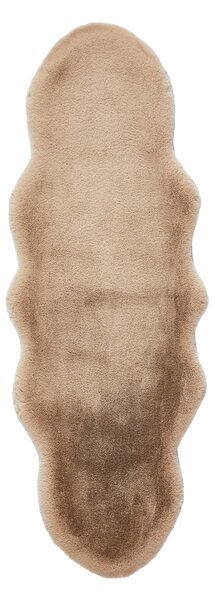 UMELÁ KOŽUŠINA, 55/160 cm, taupe Novel - Koberce