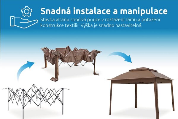 Vista Záhradný altán, hnedý MARIMEX 10970572
