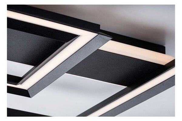 RABALUX 71071 Sidona stropné svietidlo LED 48W/2300lm 3000K čierna, biela, 485x485mm