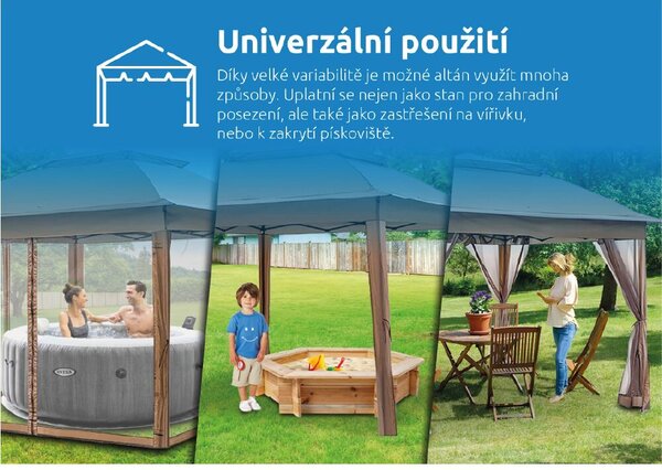 Vista Záhradný altán, hnedý MARIMEX 10970572