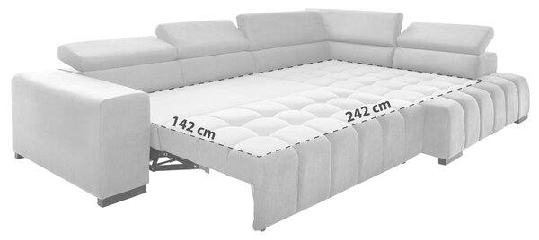 ROHOVÁ SEDAČKA, textil, béžová MID.YOU - Sedačky, Online Only