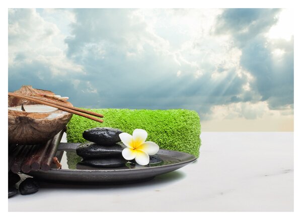 Sklenený obraz - Spa and relax (70x50 cm)