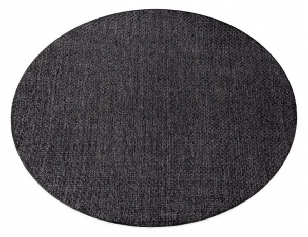 Kusový koberec Decra čierny kruh 120cm