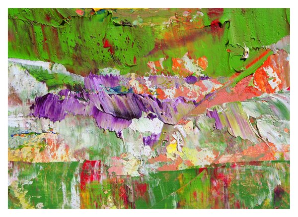 Sklenený obraz abstrakcie - maľba (70x50 cm)
