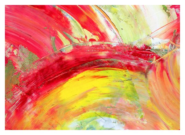 Sklenený obraz abstrakcie - maľba (70x50 cm)