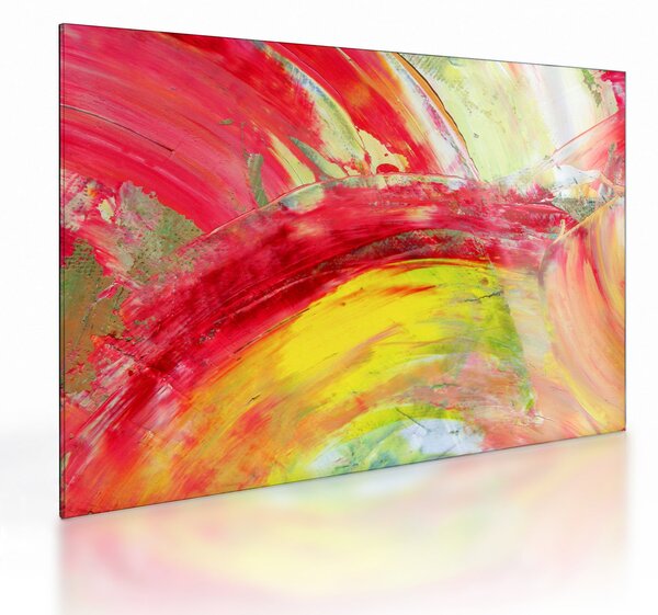Sklenený obraz abstrakcie - maľba (70x50 cm)